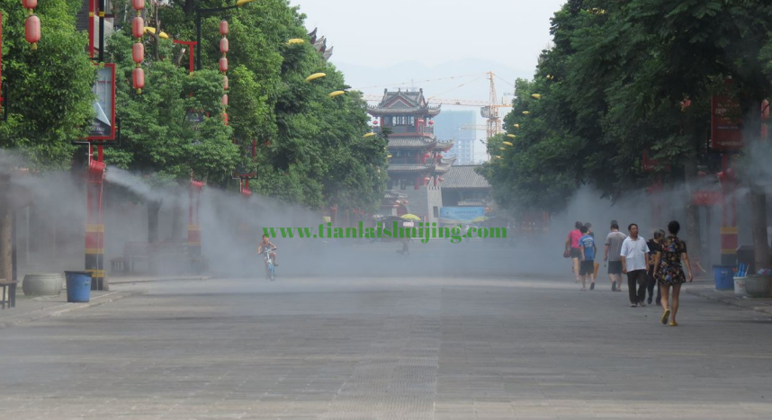 人工造雾技术赋能城市垂直绿化的景观革命