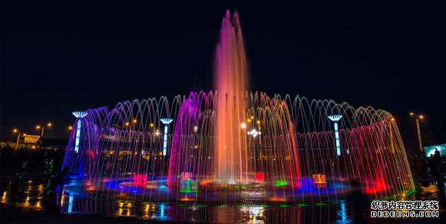 小区喷泉 山西“公园壹号”音乐喷泉工程
